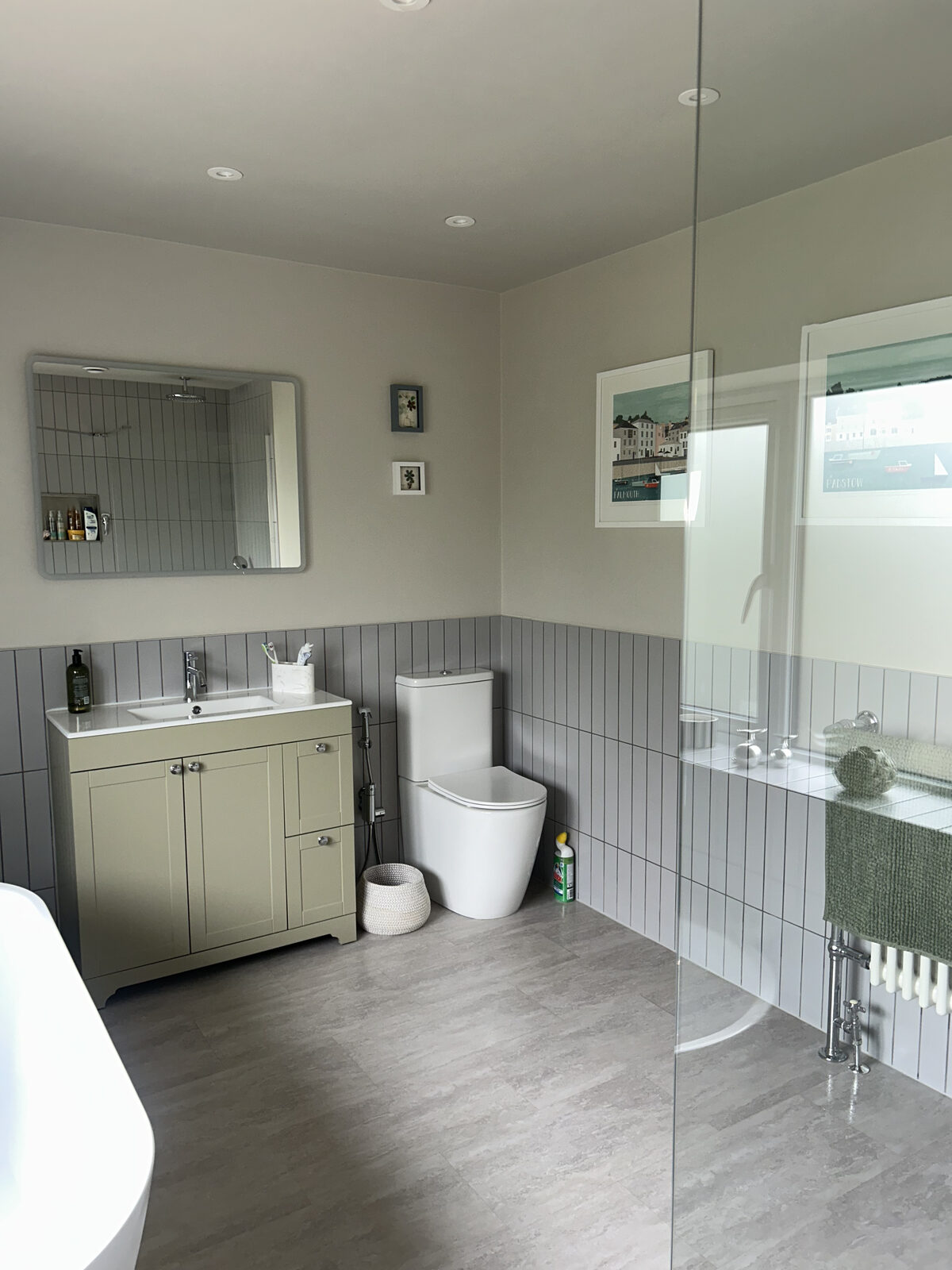 Spotless en-suite bathroom with walk-in shower in Wigan